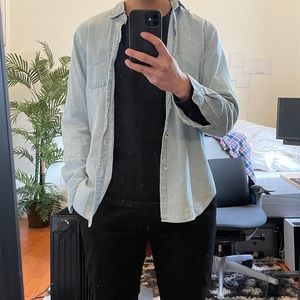 J Crew denim flannel